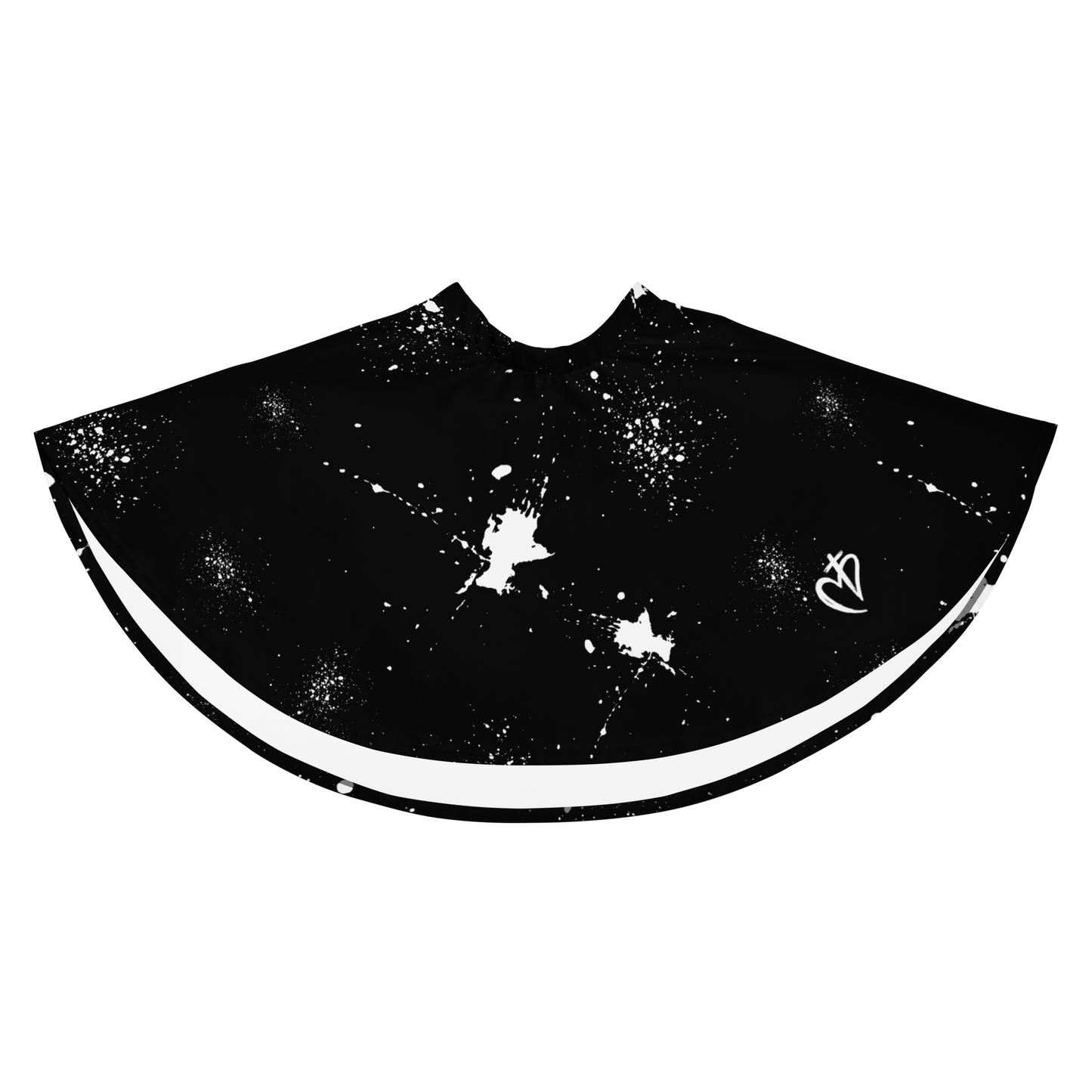 Black & White Splatter Women's Skirt