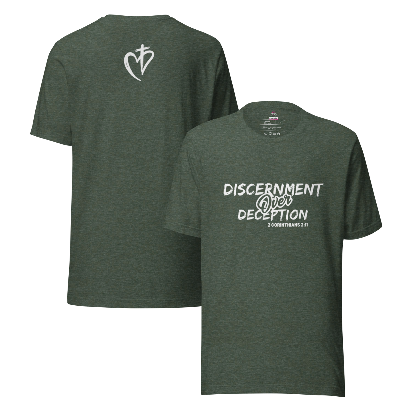 Discernment Royal Tee white