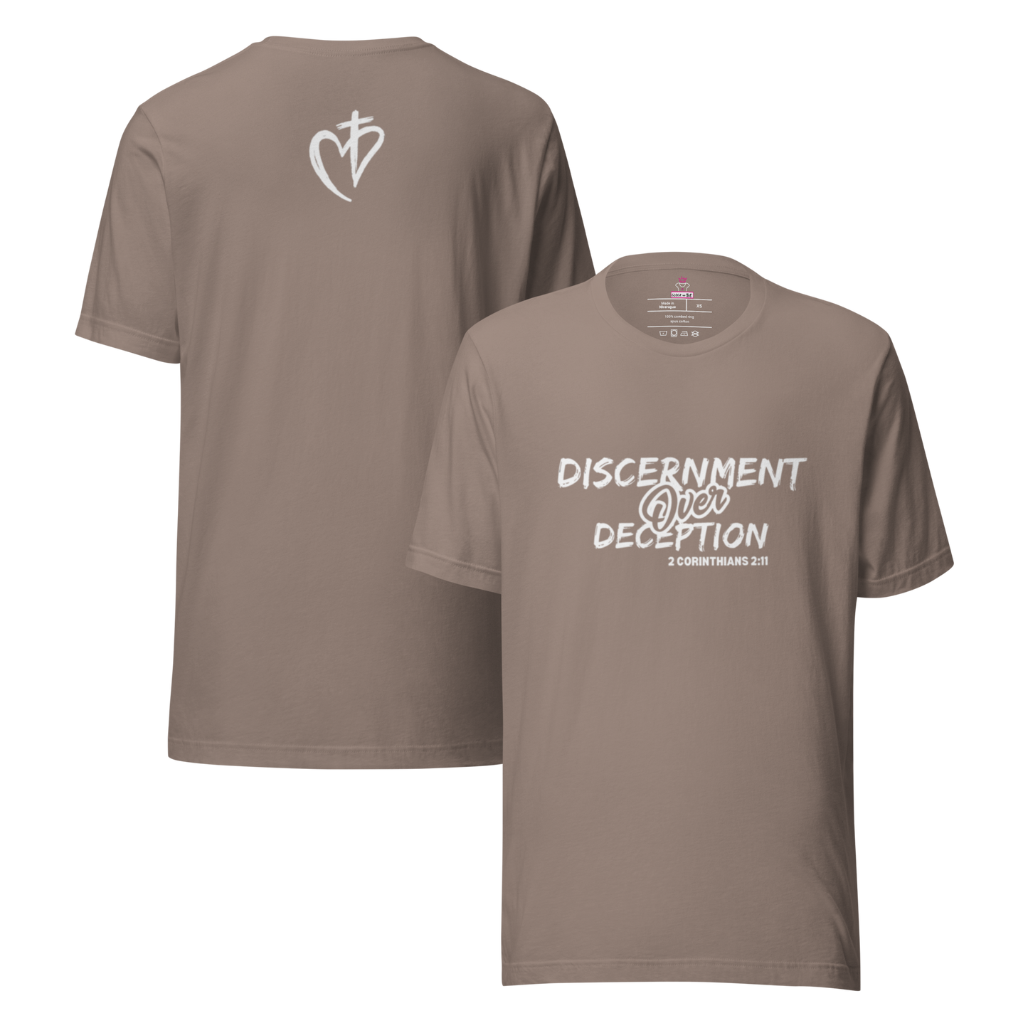 Discernment Royal Tee white