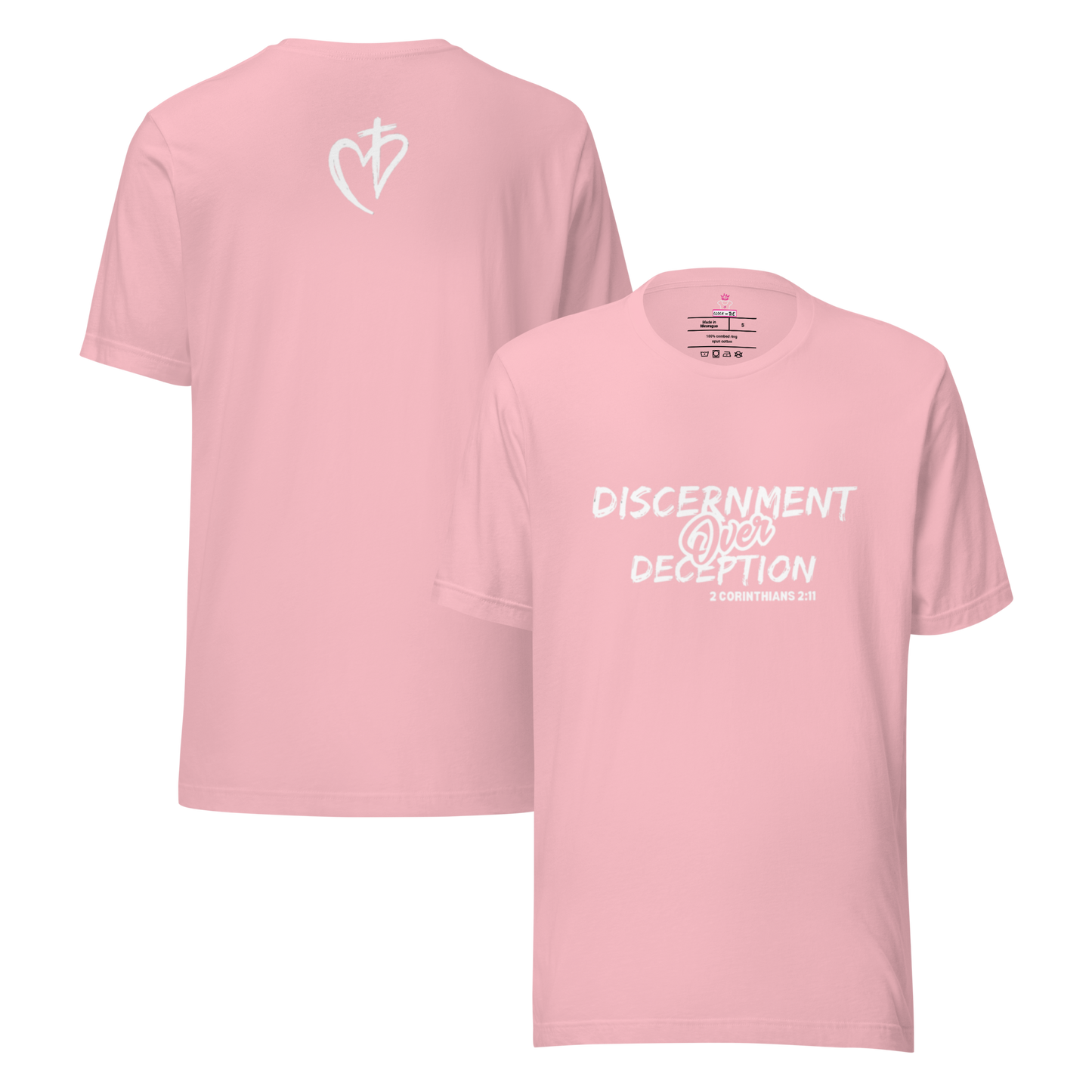 Discernment Royal Tee white