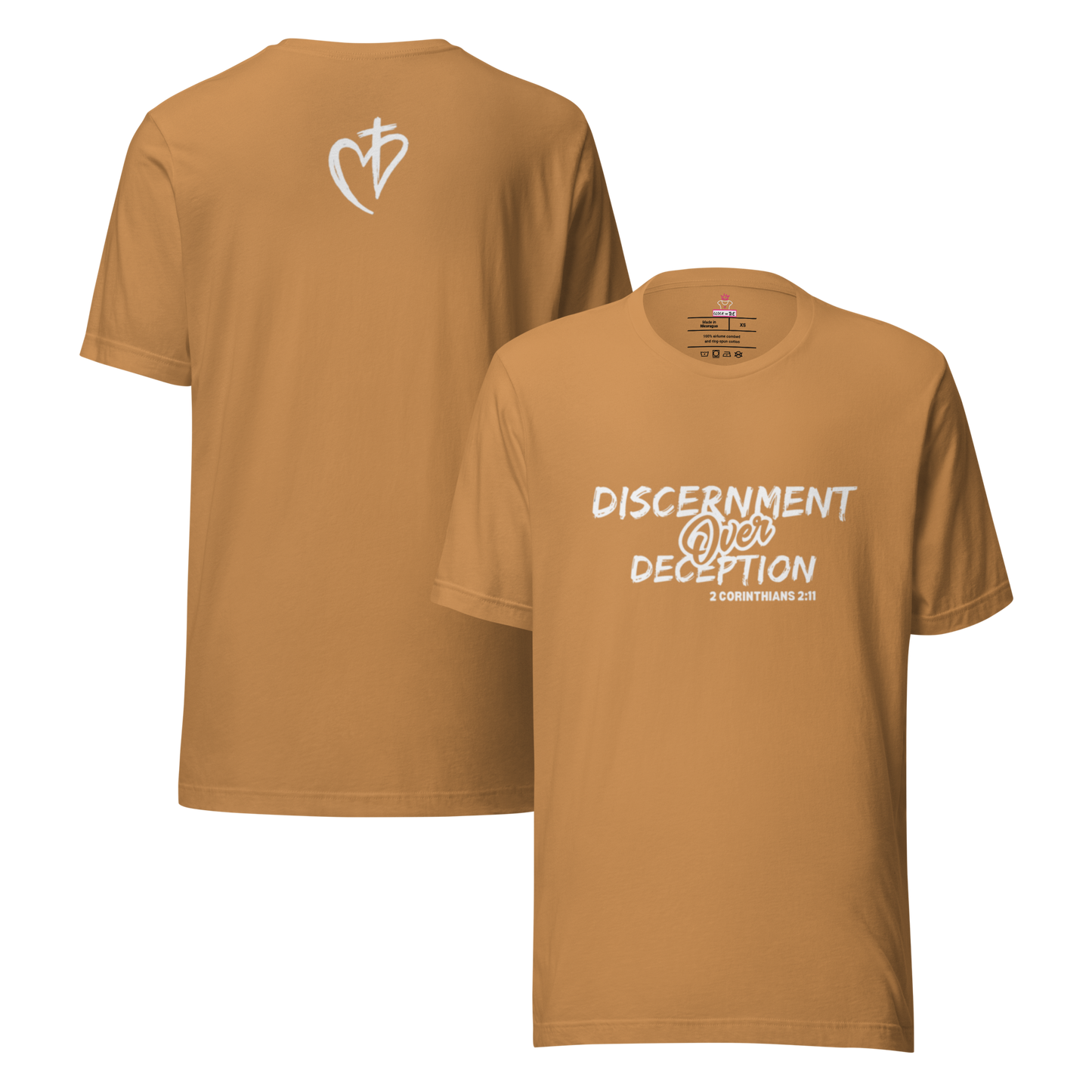 Discernment Royal Tee white