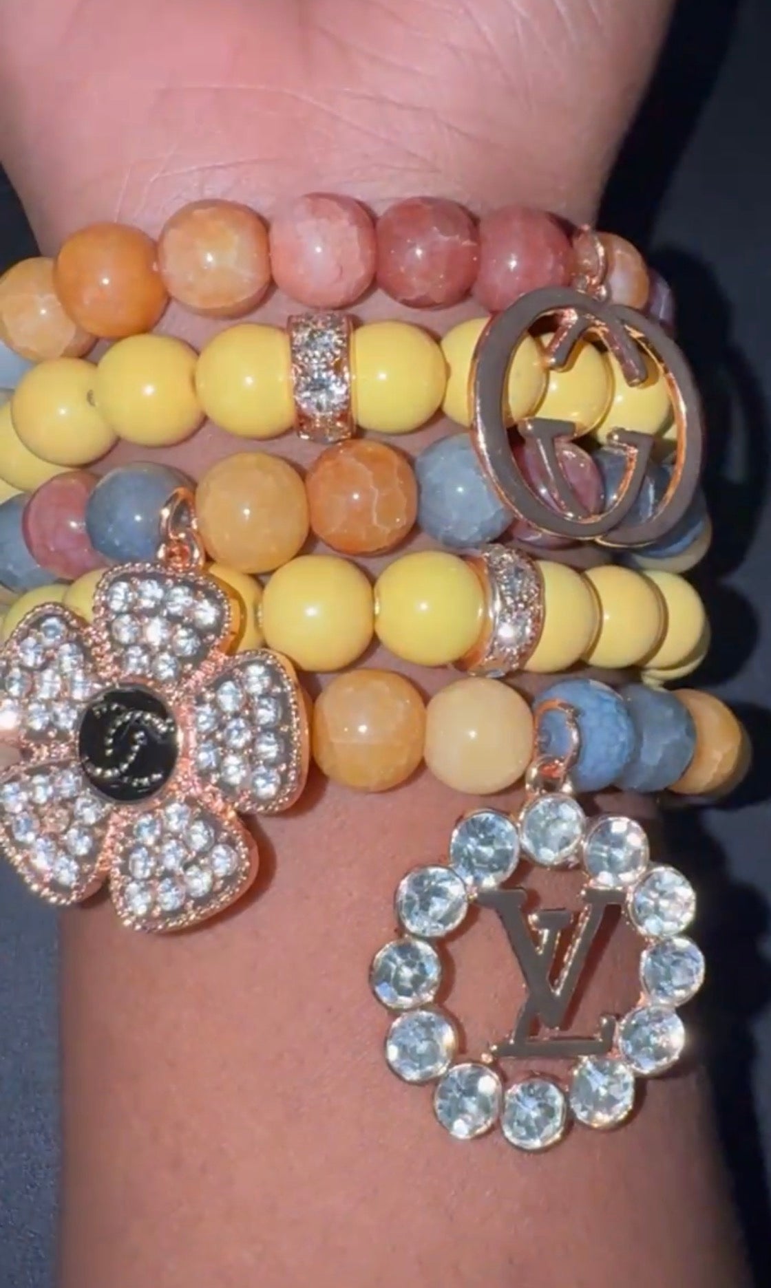 Sun Kissed Luxe 5 Bracelet Stack