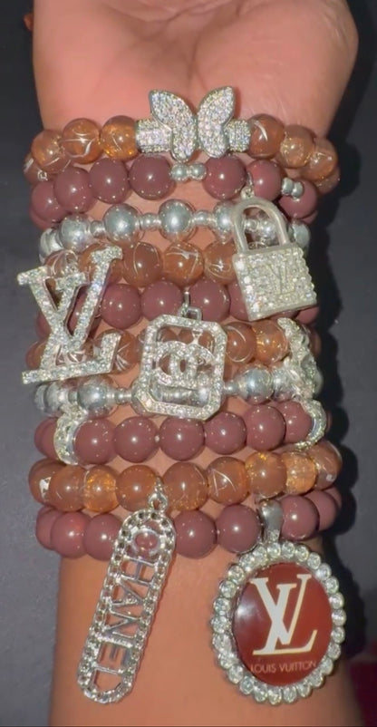 Mocha Rich Luxe 10 Bracelet Stack