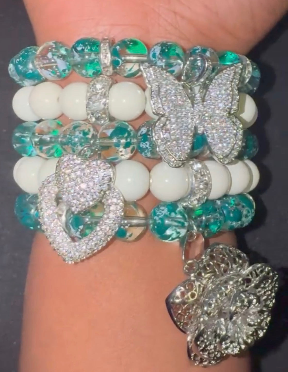 Jade Luxe 5 Bracelet Stack