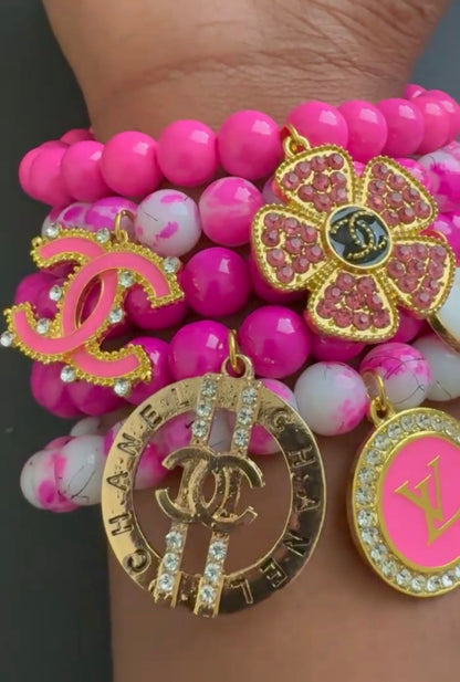 Pretty in Pink Luxe 5 Bracelet Stack