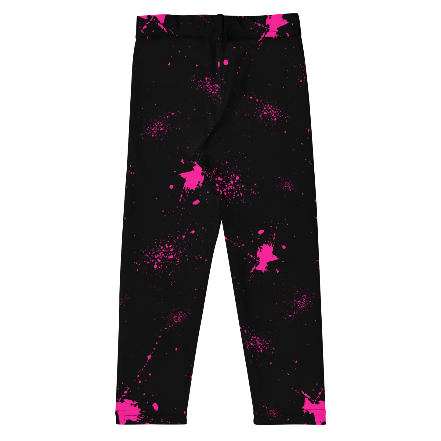 Black & Pink Splatter Leggings (toddlers & kids)