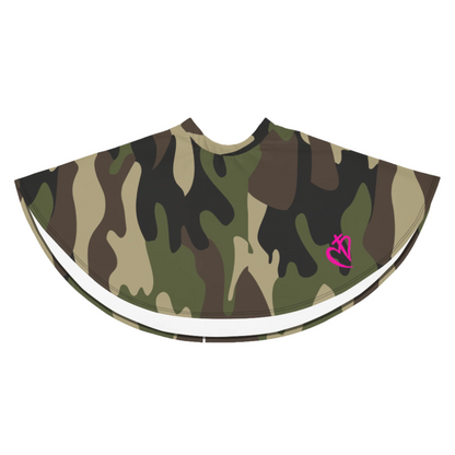 Camo pink logo Skater Skirt