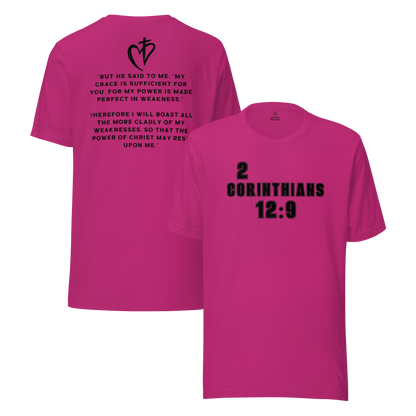 2 Corinthians 12 Unisex Royal Tee